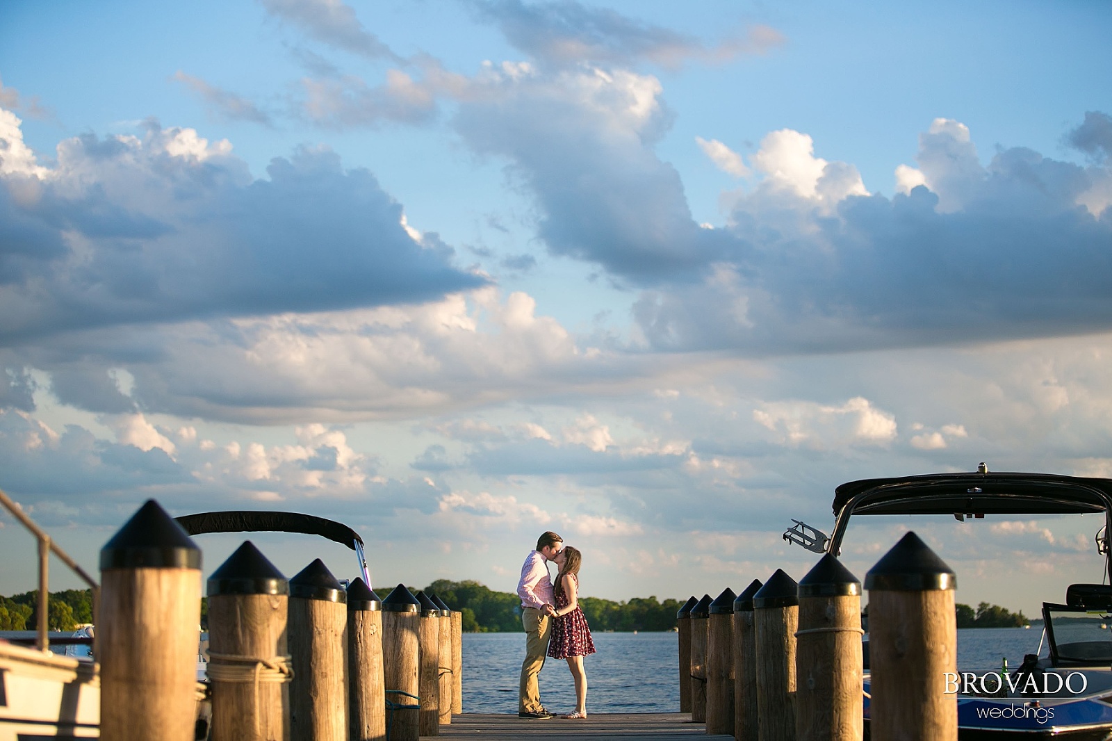 Paparazzi Proposal at Lake Minneapolis Wedding and