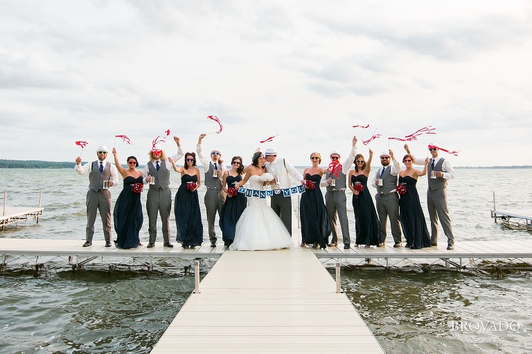 Rachael Andy s Nautical Themed Wedding  in Glenwood  MN  