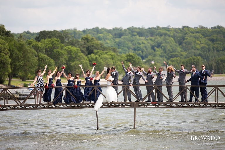 Rachael Andy s Nautical Themed Wedding  in Glenwood  MN  