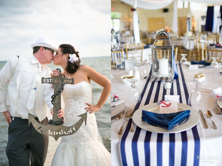 Rachael Andy s Nautical Themed Wedding  in Glenwood  MN  