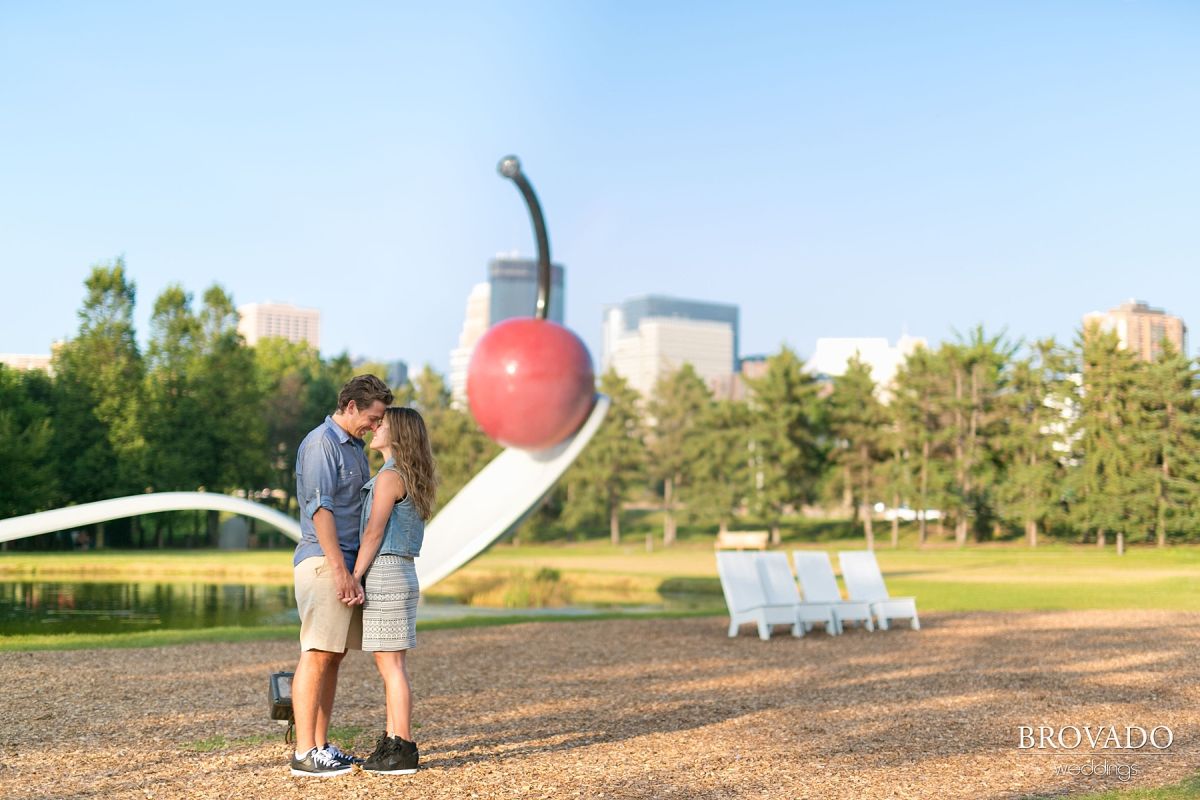 Allie and Brian’s Engagement Pictures at the Minneapolis Sculpture